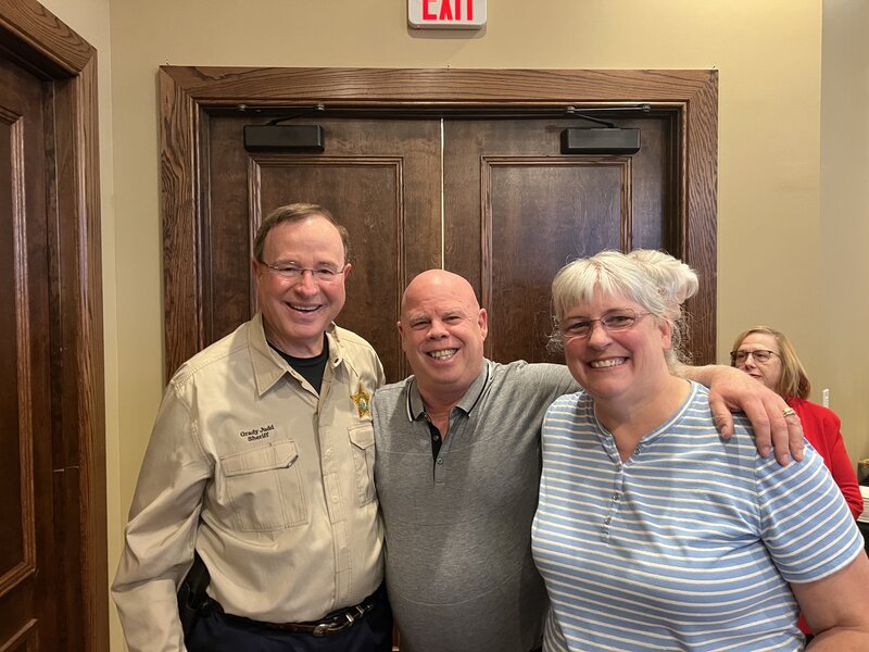 John Peters with Sheriff Grady Judd